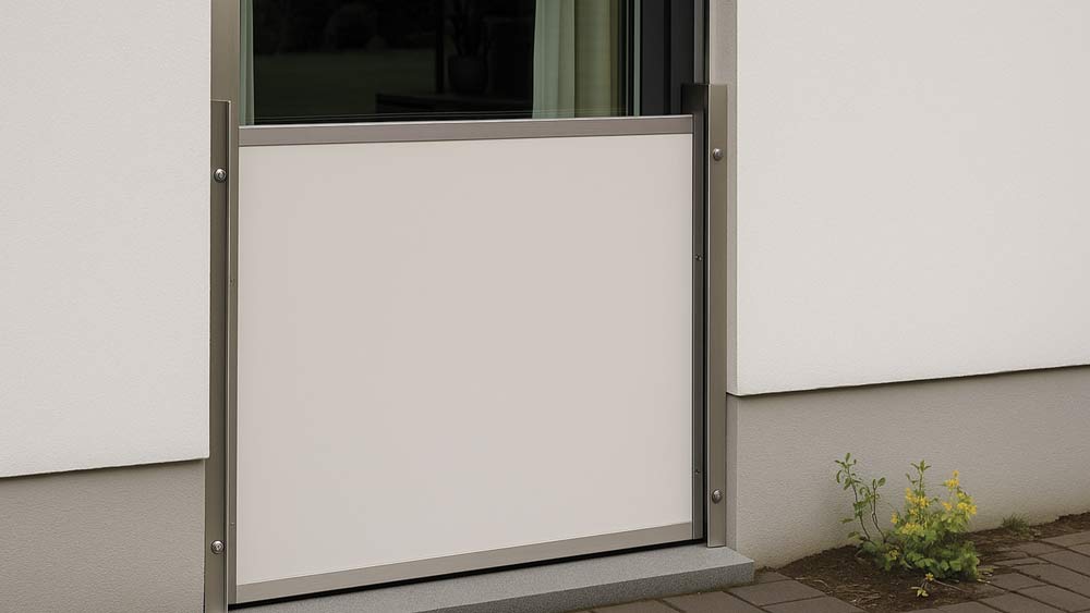 Hochwasserschutz für Terrassen- und Balkontüren – Schutz für bodentiefe Fenster und Nebeneingänge.